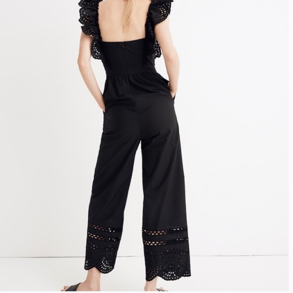 Madewell Eyelet Frilled-Strap Jumpsuit - Picture 3 of 11